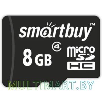 Карта памяти Smartbuy microSDHC (Class 4) 8 Гб (SB8GBSDCL4-00)